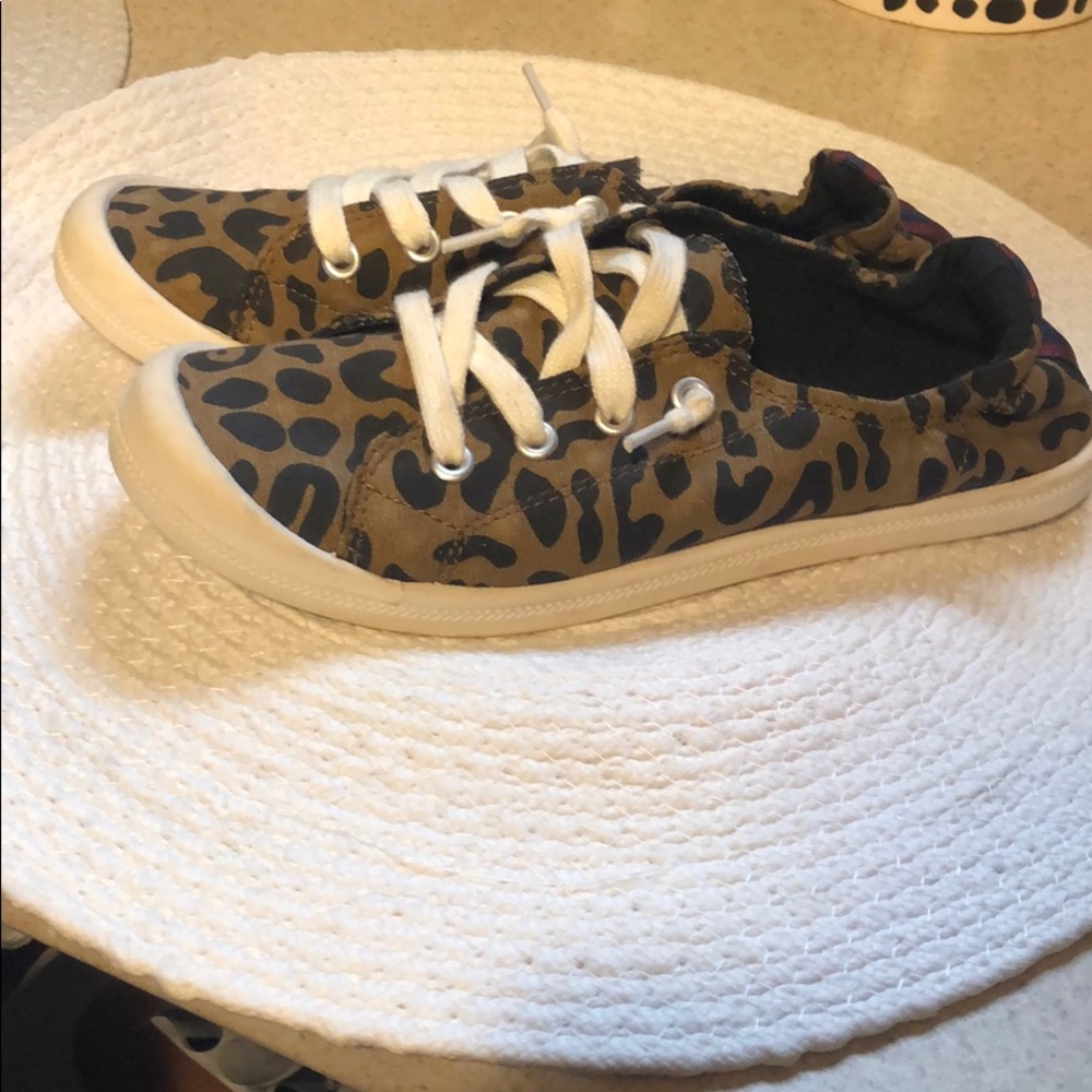 Women’s leopard slip on sneakers